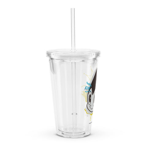 Clear plastic tumbler [ATM] GRAFFITI ATOM