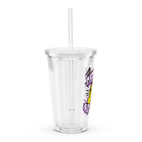 Clear plastic tumbler [ATM] MISREGISTRATION ATOM
