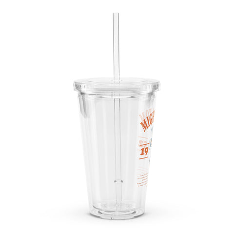 Clear plastic tumbler [ATM] COLLEGE ATOM1
