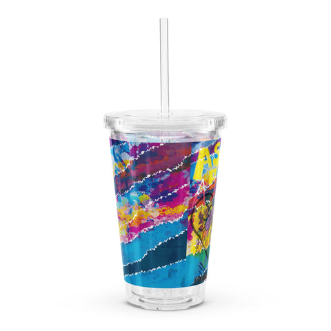 Clear plastic tumbler [ATM] STREET ATOM