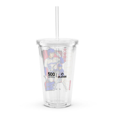 Clear plastic tumbler [500L] Shohei Ohtani Los Angeles D Anime