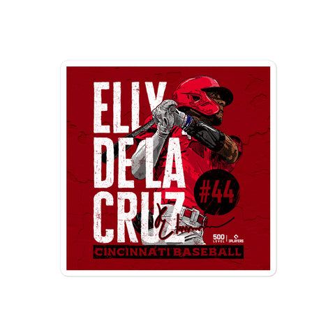 Bubble-free stickers [500L] Elly De La Cruz Cincinnati Player Name