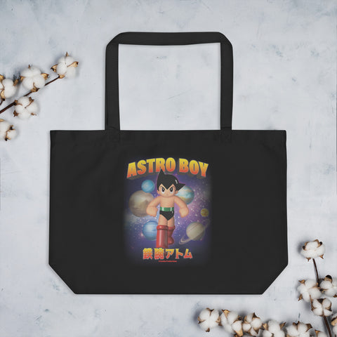 Large organic tote bag [ATM] 3D VINTAGE ATOM