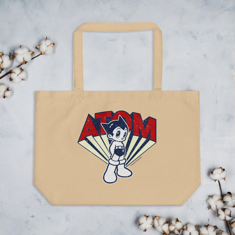 Large organic tote bag [ATM] VINTAGE ATOM