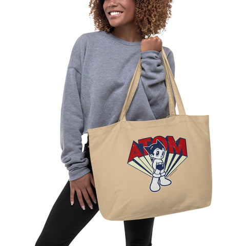 Large organic tote bag [ATM] VINTAGE ATOM