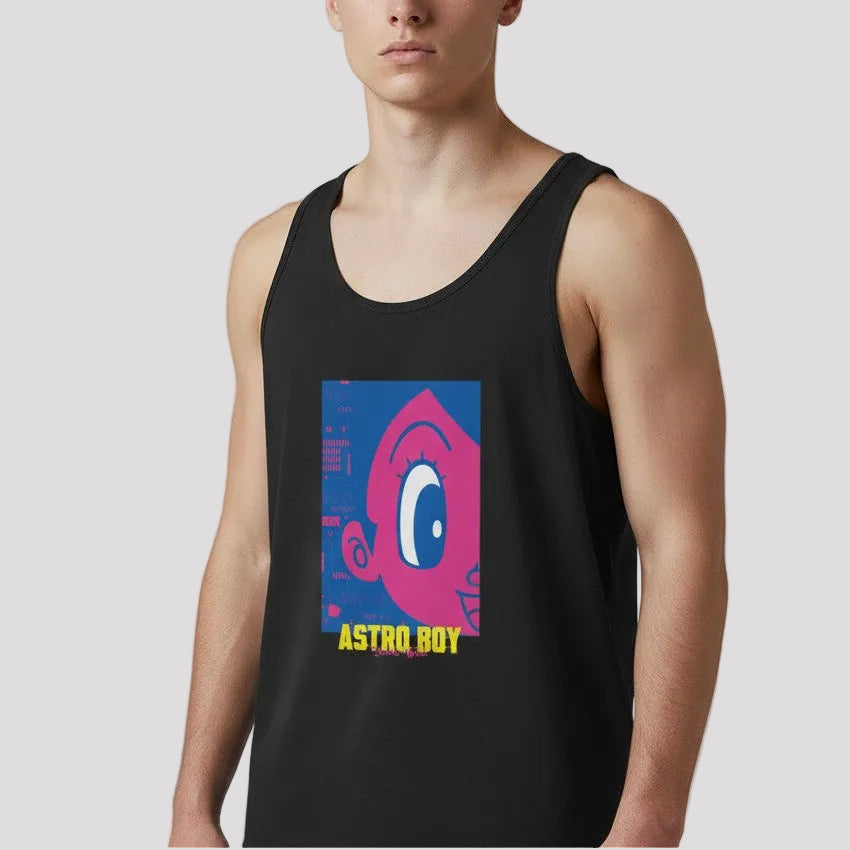 KAIJU　TAN　 ASTROMAM 　鉄腕アトム Men's Tank Top [ATM] CLOSE UP ATOM – KAIJU WORKS