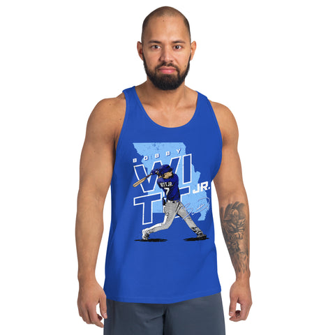 Men's Tank Top [500L] Bobby Witt Jr. Kansas City Player Map