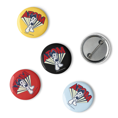 Set of pin buttons [ATM] VINTAGE ATOM