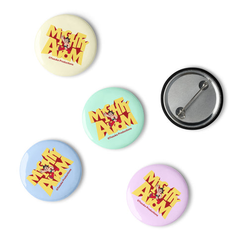 Set of pin buttons [ATM] RETRO ATOM