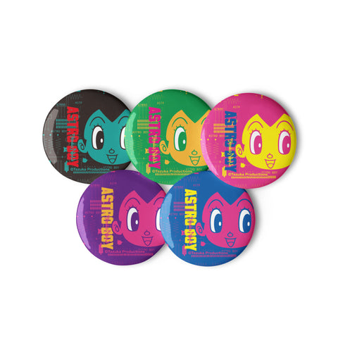 Set of pin buttons [ATM] CLOSE UP ATOM