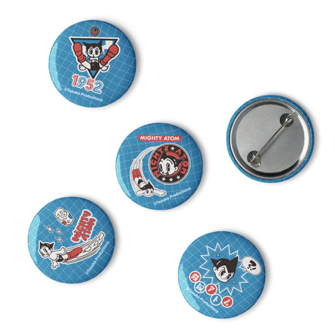 Set of pin buttons [ATM] STICKERS ATOM