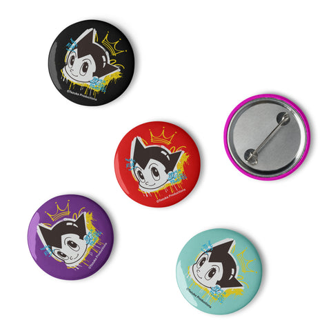 Set of pin buttons [ATM] GRAFFITI ATOM