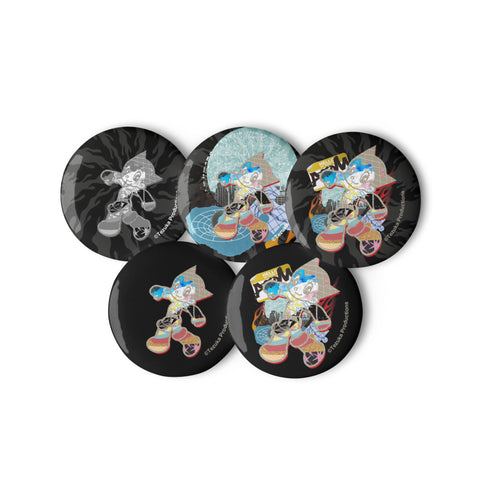 Conjunto de botones de pin [ATM] SUPERPOSICIÓN ATOM