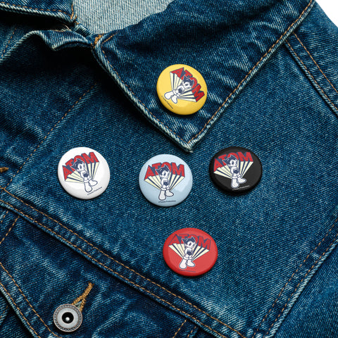 Set of pin buttons [ATM] VINTAGE ATOM