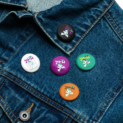 Set of pin buttons [ATM] RUN ATOM