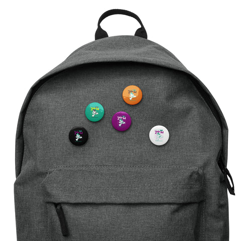Set of pin buttons [ATM] RUN ATOM