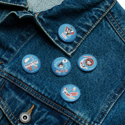 Set of pin buttons [ATM] STICKERS ATOM