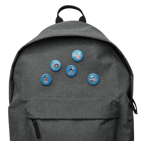 Set of pin buttons [ATM] STICKERS ATOM