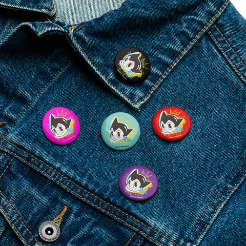 Set of pin buttons [ATM] GRAFFITI ATOM