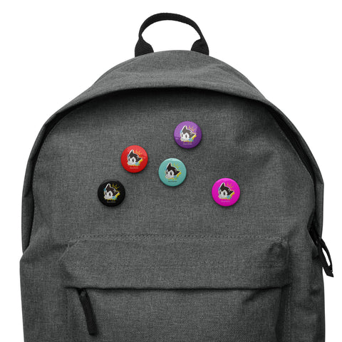 Set of pin buttons [ATM] GRAFFITI ATOM