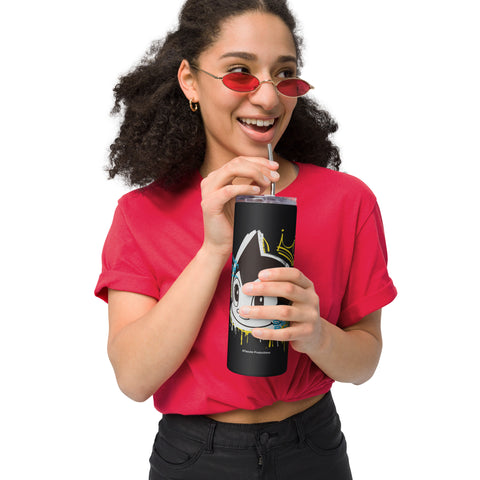 Stainless steel tumbler [ATM] GRAFFITI ATOM