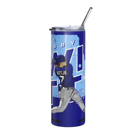 Stainless steel tumbler [500L] Bobby Witt Jr. Kansas City Player Map