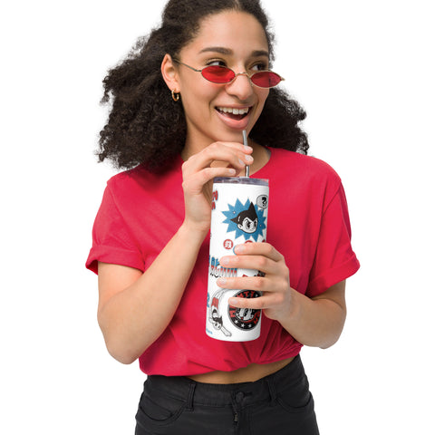 Stainless steel tumbler [ATM] STICKERS ATOM