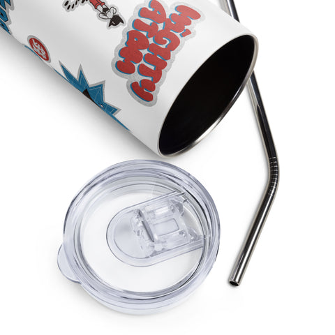Stainless steel tumbler [ATM] STICKERS ATOM