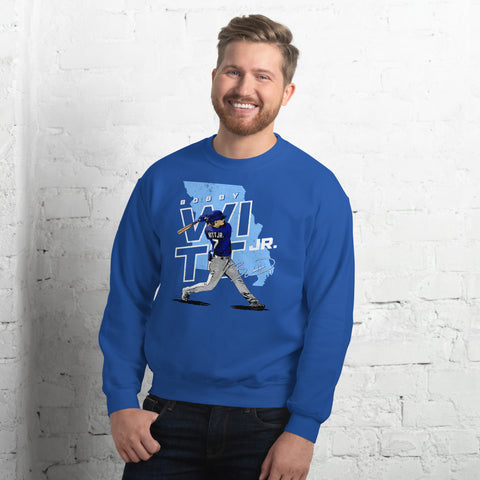 Unisex Sweatshirt [500L] Bobby Witt Jr. Kansas City Player Map