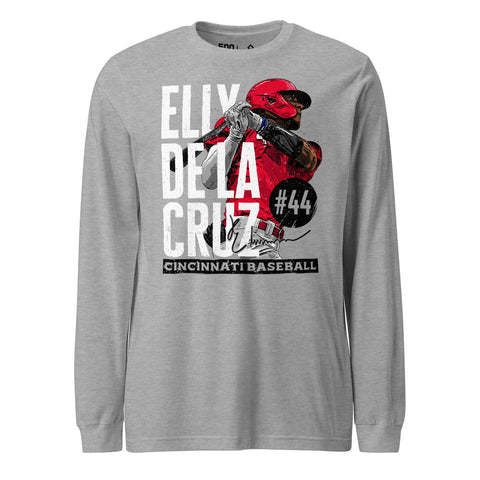 Unisex Long Sleeve Tee [500L] Elly De La Cruz Cincinnati Player Name
