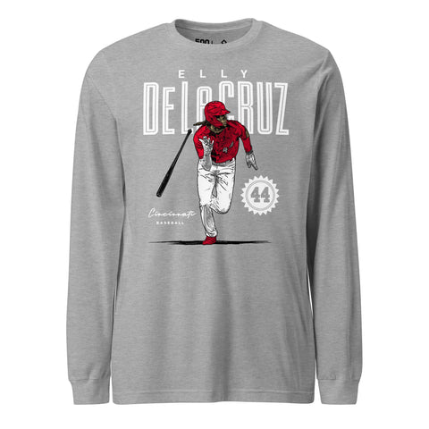 Unisex Long Sleeve Tee [500L] Elly De La Cruz Cincinnati Card