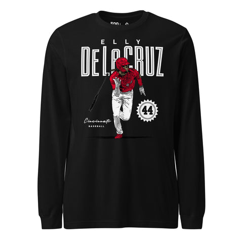 Unisex Long Sleeve Tee [500L] Elly De La Cruz Cincinnati Card