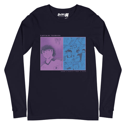 Unisex Long Sleeve Tee [CPT] TSUBASA JapanU-15 VS ItalyU-15