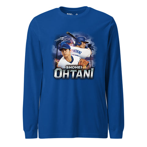 Unisex Long Sleeve Tee [500L] Shohei Ohtani Los Angeles D Dual threat