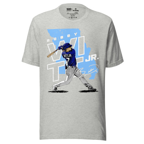 Unisex t-shirt [500L] Bobby Witt Jr. Kansas City Player Map