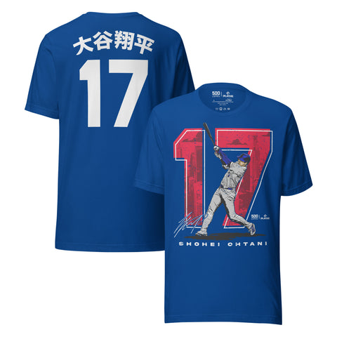 Unisex t-shirt FB [500L] Shohei Ohtani Los Angeles D Japanese Name Number