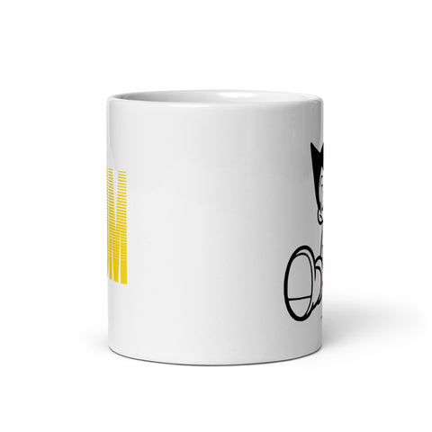 White glossy mug [ATM] SLEEP ATOM