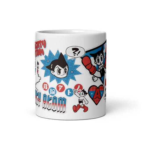 White glossy mug [ATM] STICKERS ATOM