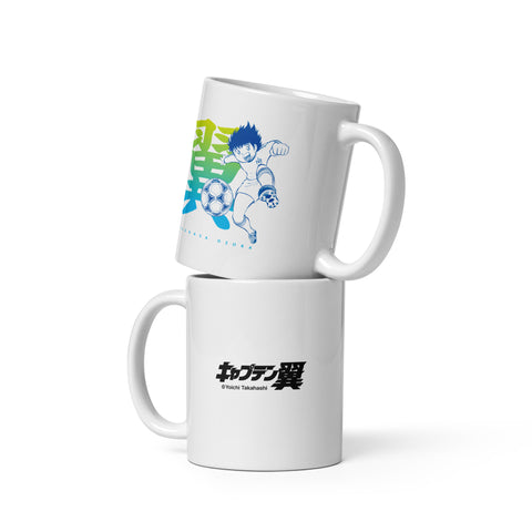 White glossy mug [CPT] TSUBASA Name