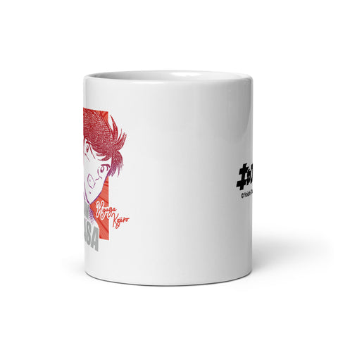 White glossy mug [CPT] TSUBASA Tsubasa & Kojirou