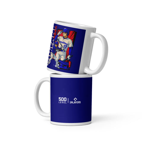 White glossy mug [500L] Shohei Ohtani Los Angeles D Anime