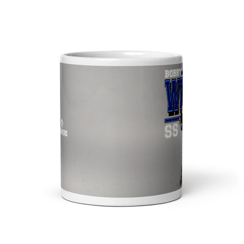 White glossy mug [500L] Bobby Witt Jr. Kansas City Cartoon