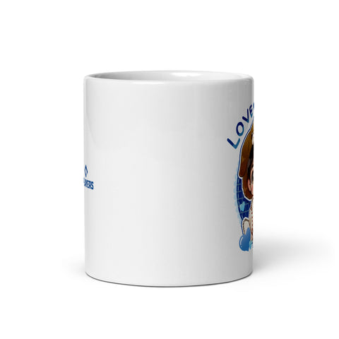 White glossy mug [500L] Shohei Ohtani Los Angeles D Love Shohei