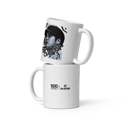 White glossy mug [500L] Shohei Ohtani Los Angeles D Ambient
