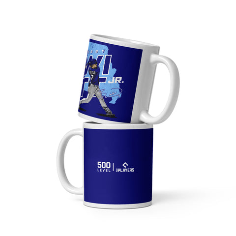 White glossy mug [500L] Bobby Witt Jr. Kansas City Player Map