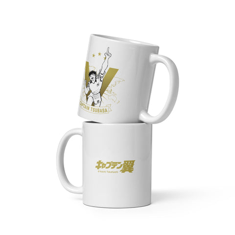 White glossy mug [CPT] TSUBASA Champ