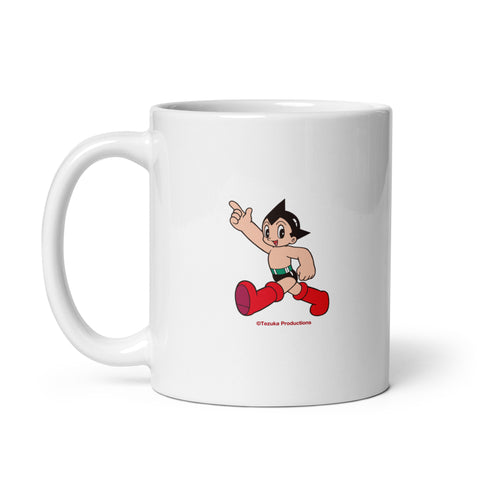 White glossy mug [ATM] RETRO ATOM