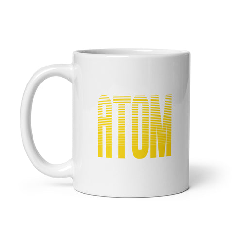 White glossy mug [ATM] SLEEP ATOM