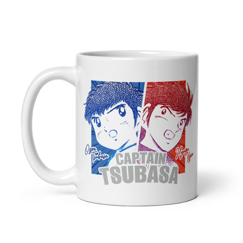 White glossy mug [CPT] TSUBASA Tsubasa & Kojirou