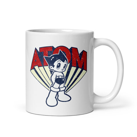 White glossy mug [ATM] VINTAGE ATOM